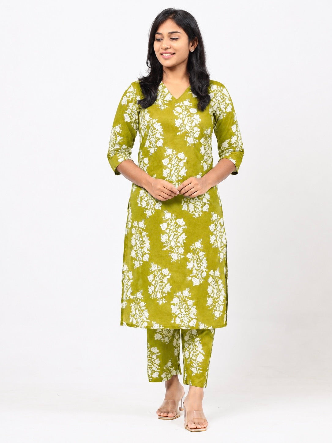 Green Cotton Co-ord Set