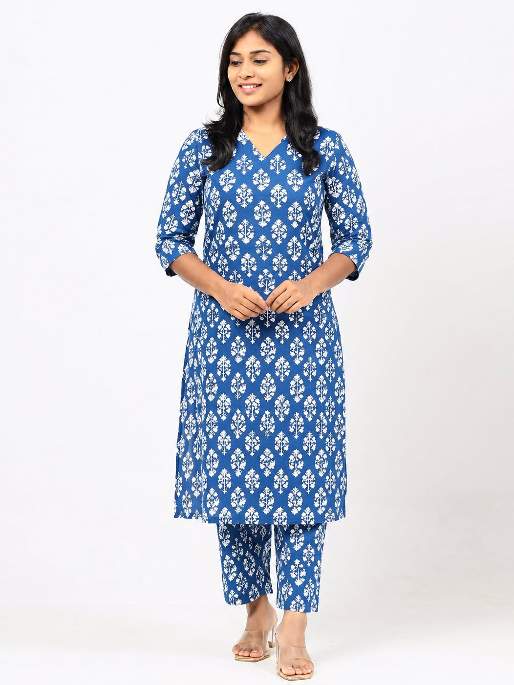 Indigo Blue Cotton Co-ord Set