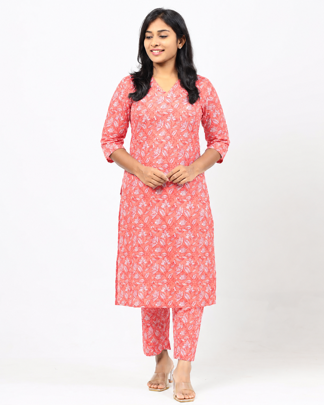 Orange Cotton Co-ord Set