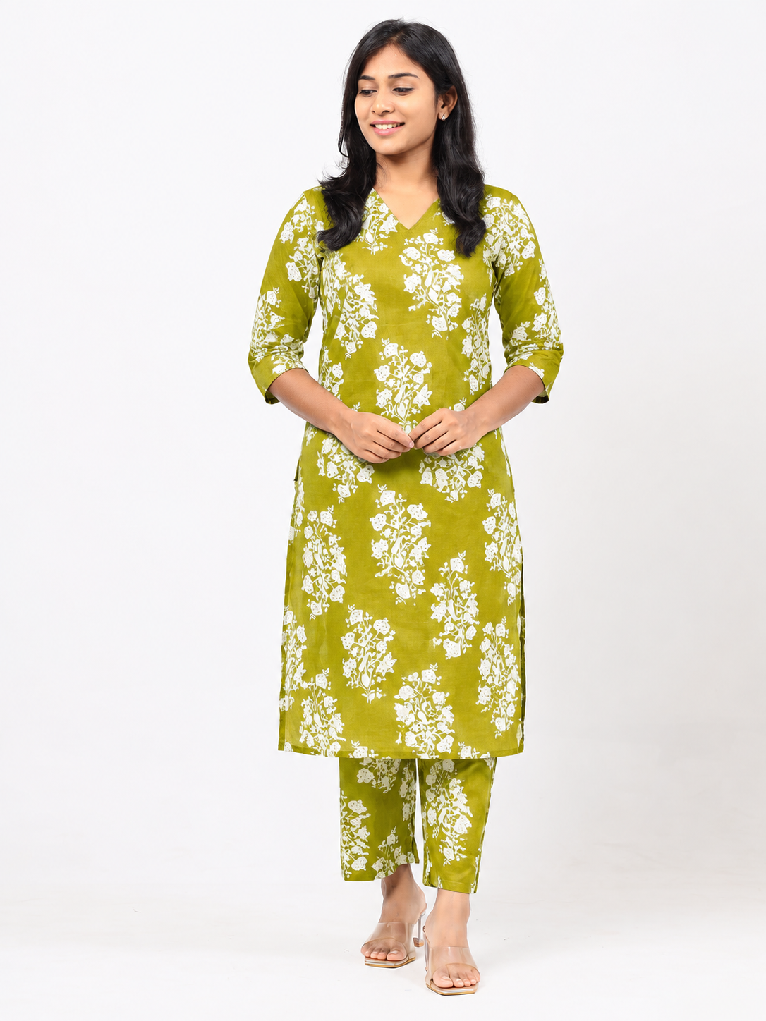Green Cotton Co-ord Set
