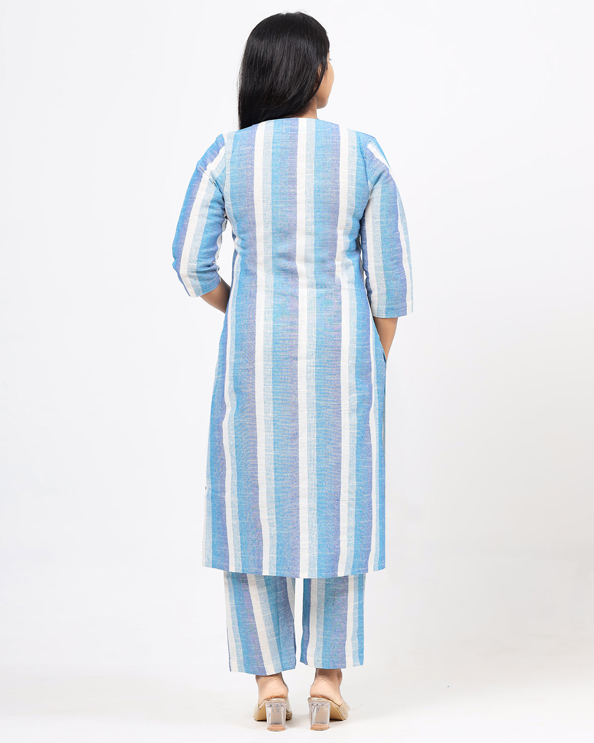 Winter Blues Handloom Cotton Co-ord Set