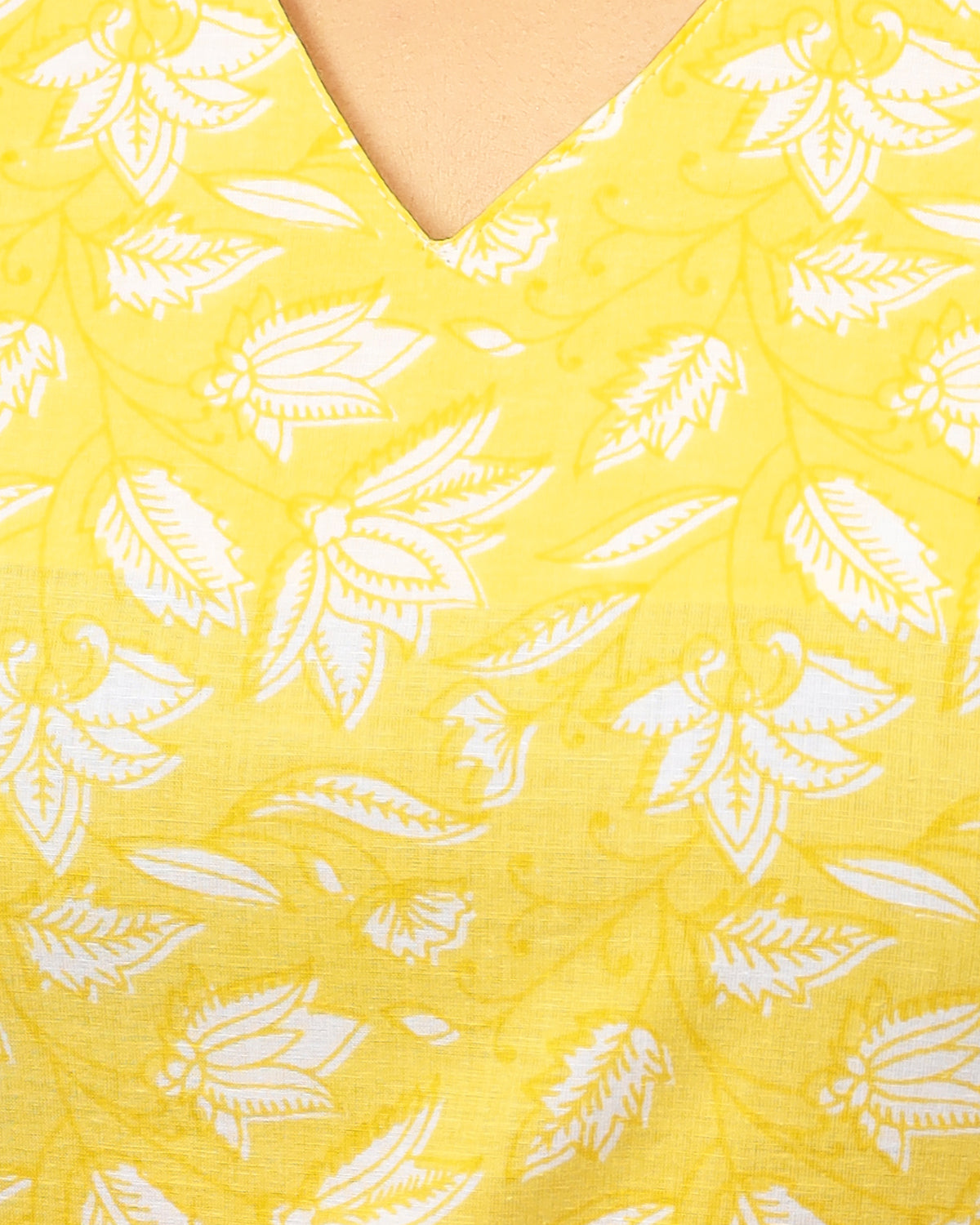 Illuminating Yellow Jaipur Cotton Co-ord Set