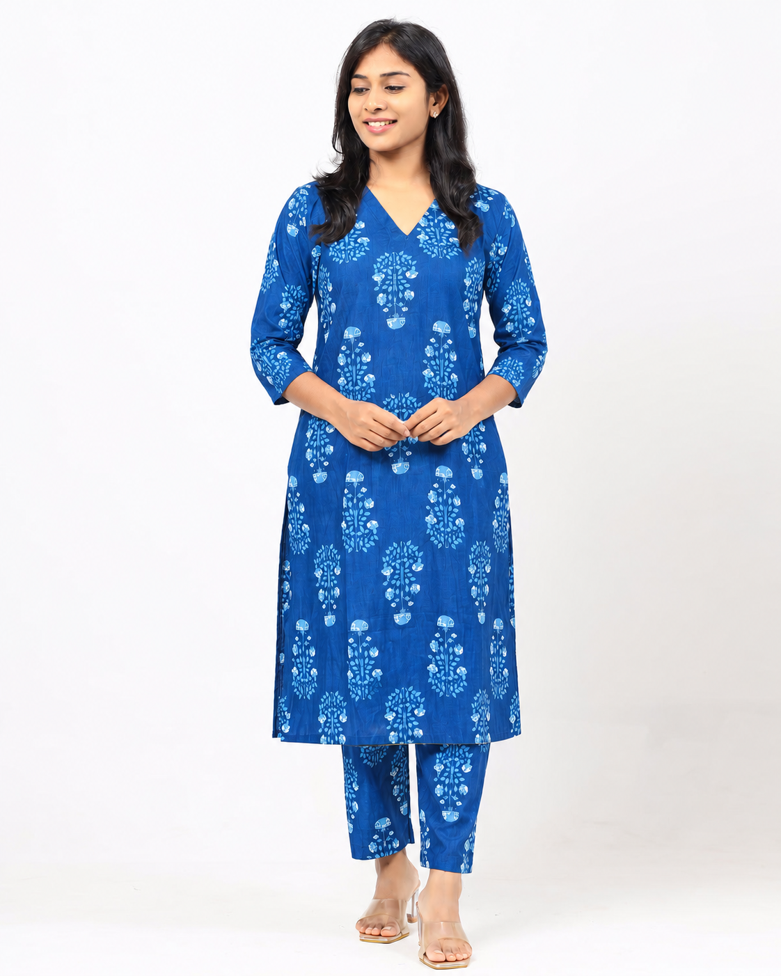 Ink Blue Cotton Co-ord Set