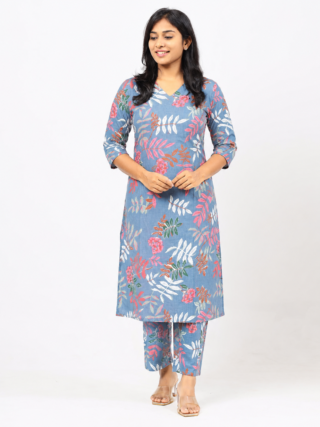 Grey Cotton Co-ord Set