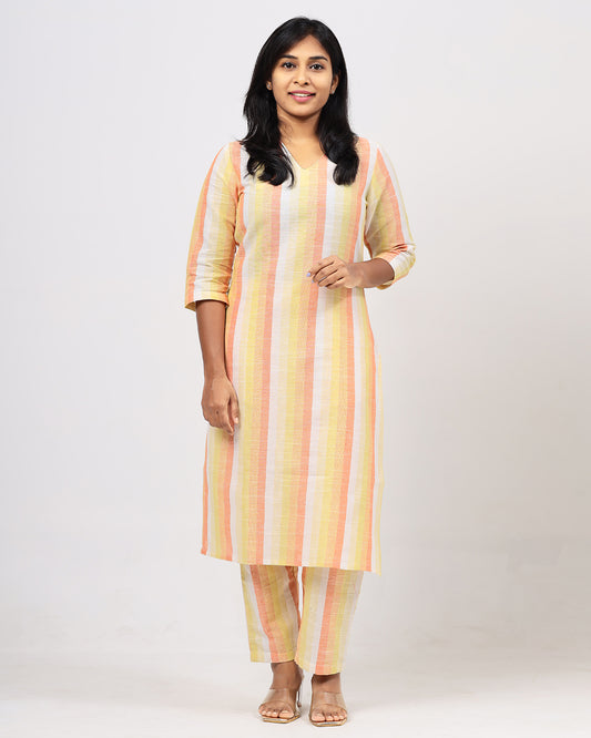 Summer Hues Handloom Cotton Co-ord Set